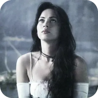 💇 Megan Fox, actress, portrait, celebrity, beautiful, woman, person telegram sticker