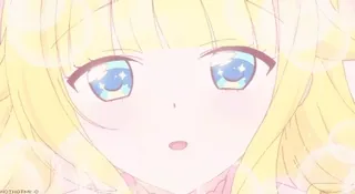 🥺 anime girl, sparkling eyes, anime, cute, cartoon telegram sticker