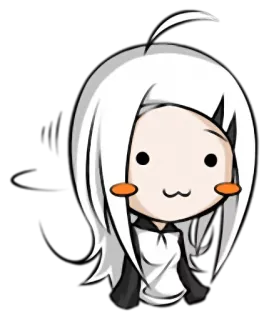 😳 Anime, Desenho animado, Personagem, Fofo, Kawaii, Chibi telegram sticker