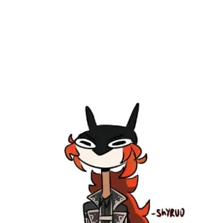 🐾 -SHYRUO desenho animado, personagem, ilustração, arte, adesivo telegram sticker