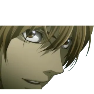 😐 Light Yagami Death Note Anime, Death Note, Light Yagami, Manga, Animazione giapponese, Personaggio telegram sticker