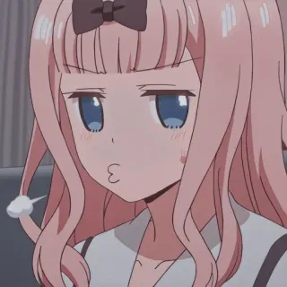 🎀 Chika Fujiwara Kaguya-sama: Love Is War anime, cartoon, chika fujiwara, kaguya-sama love is war, kawaii, meme telegram sticker