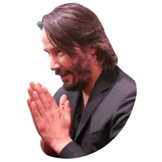 🙏 John Wick Keanu Reeves, John Wick, diễn viên, người nổi tiếng, phước lành telegram sticker