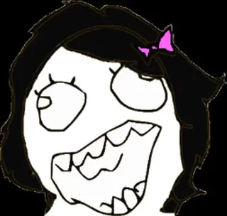 😂 Mème, Rage Face, Internet, Expression, Drôle, Dessin animé telegram sticker