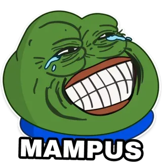 🤣 Pepe MAMPUS Meme, Pepe, Internet, Engraçado, Emoções whatsapp sticker