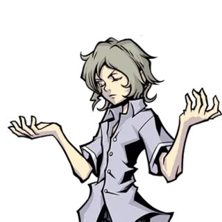 🙄 anime, character, illustration, manga, person telegram sticker