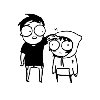 💜 cartoon, character, friendship, hoodie, comic telegram sticker