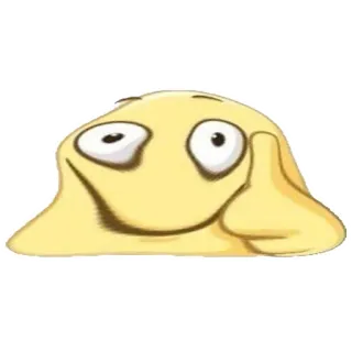 🥴 emoji, thumbs up, yellow, blob, approval telegram sticker