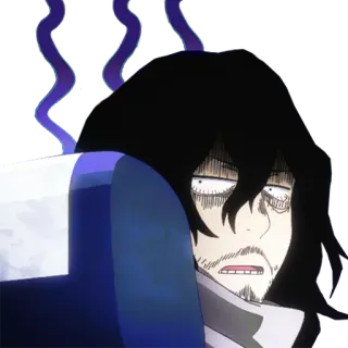 😒 Shota Aizawa My Hero Academia Anime, Manga, My Hero Academia, Shota Aizawa, Aizawa, profesor, cansado telegram sticker