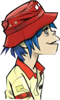 😊 2-D Desenho animado, Gorillaz, Música, Personagem, Animação telegram sticker