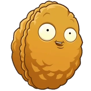 🎳 Wall-Nut Plants vs. Zombies Plants vs Zombies, Nuez, videojuego, personaje de dibujos animados, lindo, sonriendo, nuez whatsapp sticker