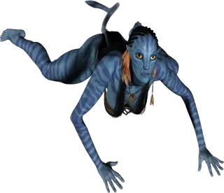 🙄 Neytiri Avatar Avatar, Neytiri, Pandora, Na'vi, Xanh dương, Nhân vật hư cấu telegram sticker