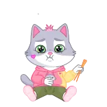 🍣 НАЕВCЯ... cat, sad, crying, cartoon, russian telegram sticker