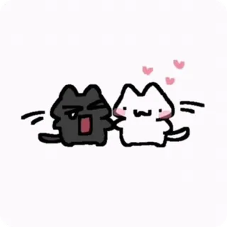 🙁 cats, cute, kawaii, love, friendship telegram sticker