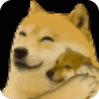 🤗 dog, doge, shiba inu, cute, puppy, meme, animal, pet telegram sticker