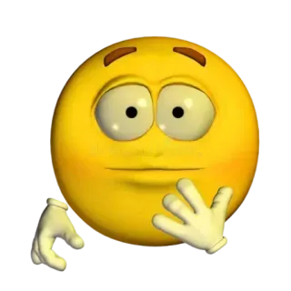 😐 อีโมจิ, คิด, ครุ่นคิด, หน้าเหลือง, สับสน, กังวล telegram sticker