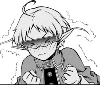 😎 Anime, Manga, Elf, Brille, Charakter, Kunst telegram sticker
