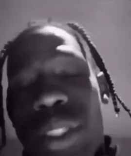 😢 Travis Scott ทราวิส สก็อตต์, คนดัง, ภาพเหมือน, แร็ปเปอร์, ดนตรี, นักร้อง telegram sticker
