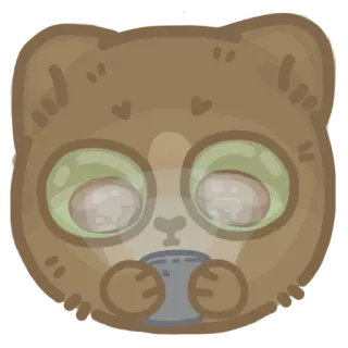 📱 кот, чашка, милый, наклейка, напиток, каваий, животное, мультфильм whatsapp sticker