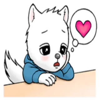 🤔 sticker, animal, amour, triste, dessin animé, mignon telegram sticker