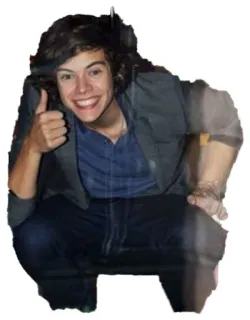 👍 Harry Styles harry styles, singer, celebrity, thumbs up, one direction, pop star telegram sticker