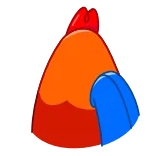 🧐 frango, pássaro, animal, galo, fazenda, aves telegram sticker