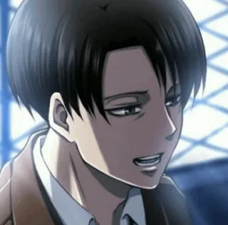 🖤 Levi Ackerman Attack on Titan Anime, Personage, Levi Ackerman, Attack on Titan, AoT telegram sticker