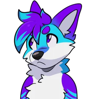 🙄 Furry, Dibujo animado, Expresión, Zorro, Antropomorfo, Animal telegram sticker