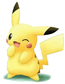 😉 Pikachu Pokemon โปเกมอน, ปิกาจู, สีเหลือง, อนิเมะ, น่ารัก, คาวาอิ telegram sticker