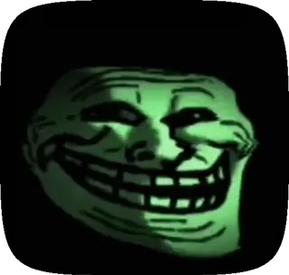 💚 Trollface, Meme, Internet, Troll telegram sticker