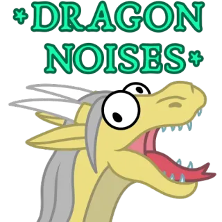 🐲 DRAGON NOISES naga, fantasi, kartun, makhluk mitos, hewan, meme, lucu telegram sticker