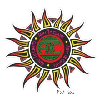 🤟 Alice in Chains band, logo, sole, musica, Alice in Chains telegram sticker