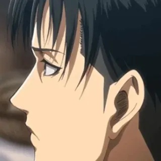 ☕ Levi Ackerman Attack on Titan anime, manga, levi, ackerman, ataque a los titanes, aot telegram sticker