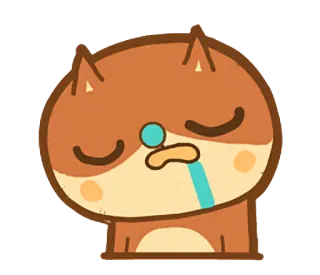😪 ngantuk, binatang, kartun, lelah, kelelahan telegram sticker