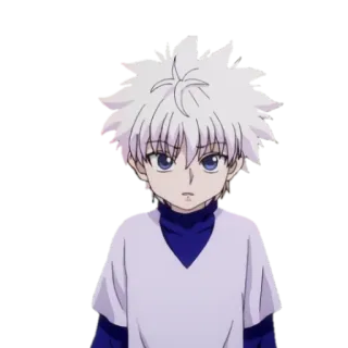 🥺 Killua Zoldyck Hunter x Hunter anime, manga, killua, killua zoldyck, hunter x hunter, cartoon, animated telegram sticker