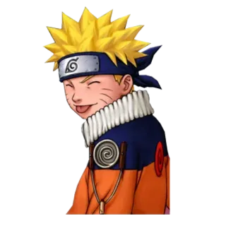 ⚡️ Naruto Uzumaki Naruto anime, manga, ninja, cartoon, smiling, happy whatsapp sticker