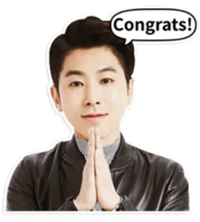 👍 Congrats! congratulations, man, person, success, celebration telegram sticker