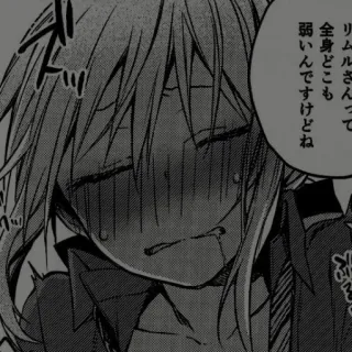 🖊 リムルさんって全身どこも
弱いんですけどね Anime, Mangá, Japonês, Personagem, Ilustração telegram sticker