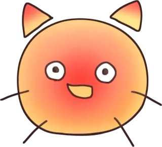 🥵 mignon, monstre, orange, personnage, dessin animé telegram sticker