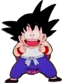 🤓 Goku Dragon Ball アニメ, マンガ, ドラゴンボール, 悟空, 子供悟空, 漫画, キャラクター telegram sticker