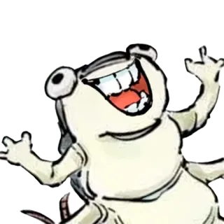 🤩 cartoon, laughing, funny, character, frog telegram sticker