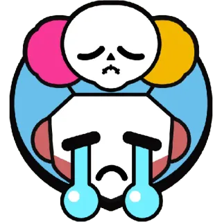 😭 Brawl Stars - Chester Brawl Stars chester, brawl stars, triste, molesto, llorando, payaso, juego whatsapp sticker