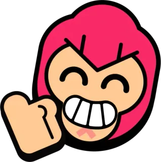 👍 zangado, expressão, desenho animado, broche, rosto telegram sticker