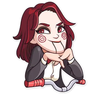 Halloween Girl telegram stickers