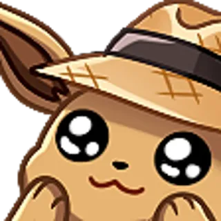 🤩 conejo, lindo, animal, dibujo animado, sombrero, adorable telegram sticker