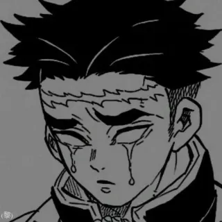 🙂 Genya Shinazugawa Demon Slayer anime, manga, demon slayer, crying, genya shinazugawa, sad, character telegram sticker