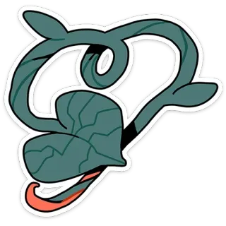 ❤️ pianta, foglia, astratto, natura, simbolo, design telegram sticker