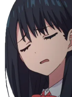 😩 Anime, Mädchen, Schuluniform, Manga, Cartoon, Charakter telegram sticker
