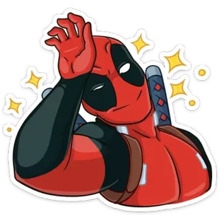 ✨ Deadpool Deadpool, superhéroe, Marvel, personaje, pegatina whatsapp sticker