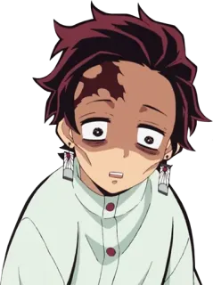 😓 Tanjiro Kamado Demon Slayer Anime, Demon Slayer, Tanjiro, Tanjiro Kamado, Cartone animato telegram sticker